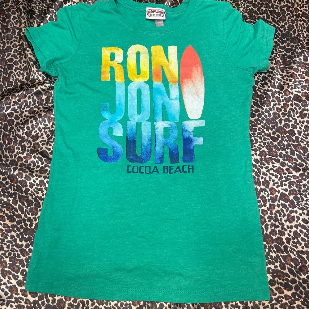 Y2k Ron John Surf Shop Green Retro Graphic Tee